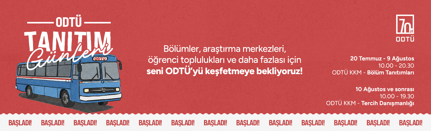"ODTÜ Tanıtım Günleri" announcement banner