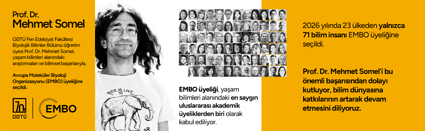 Prof. Dr. Mehmet Somel'in EMBO üyeliği duyuru görseli